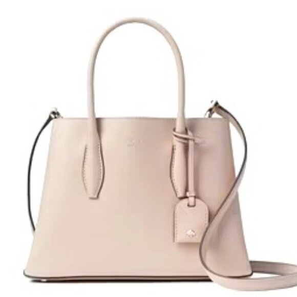 KATE SPADE Eva Small Satchel Open Top Zip Crossbody Bag Blush Pink MSRP $329 - Picture 2 of 11